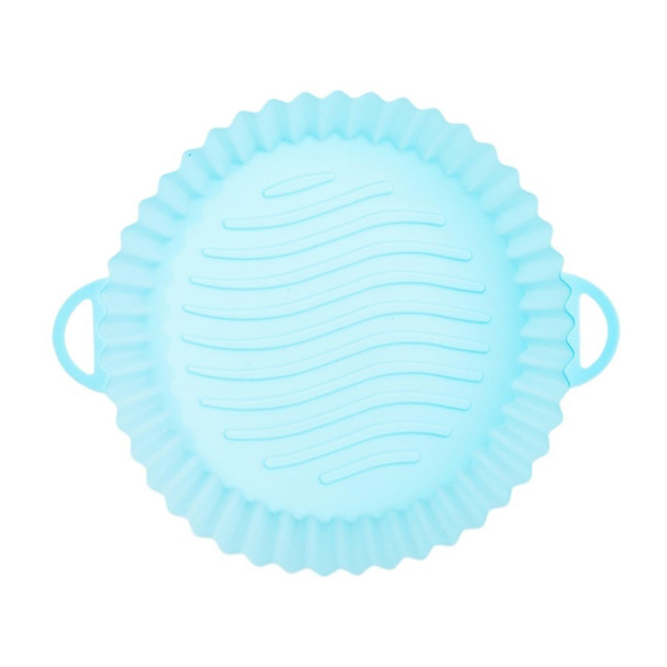 1 Pack Silicone Air Fryer Basket Oven Mold Baking Pan Pizza Fryer Basket Round Square Reusable Pot Holder Accessories(RoundLightBlue) 1 Pack Silicone Air Fryer Basket Oven Mold Baking Pan Pizza Fryer Basket Round Square Reusable Pot Holder Accessories(RoundLightBlue)
