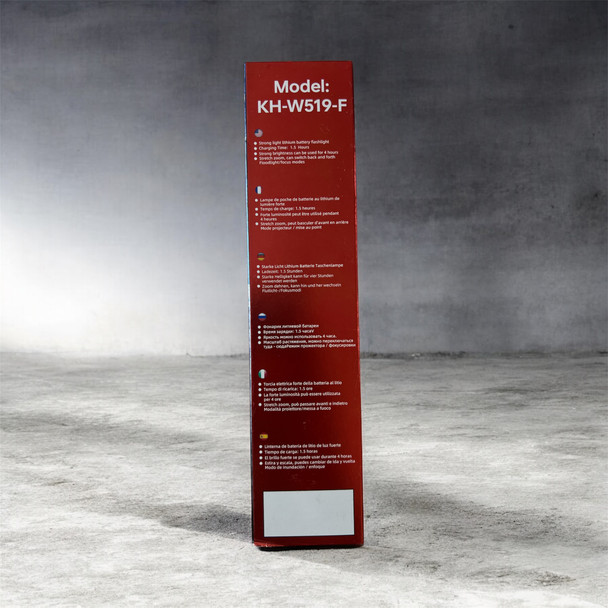 Kezu Aluminum Alloy Strong Light Flashlight  White Laser Wick  Battery Indicator , Emergency Rescue , Night Fluorescent Strip ( KH - W519-F )