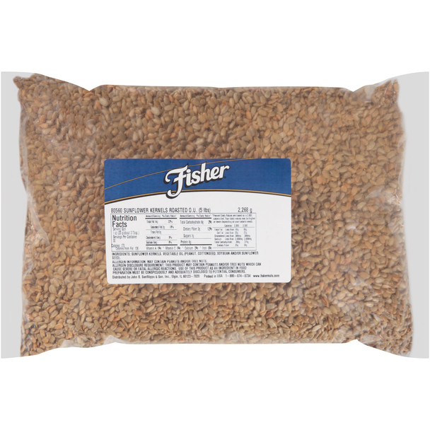 Fisher Sunflower Kernels, Roasted, No Salt Package Fisher Sunflower Kernels, Roasted, No Salt Package