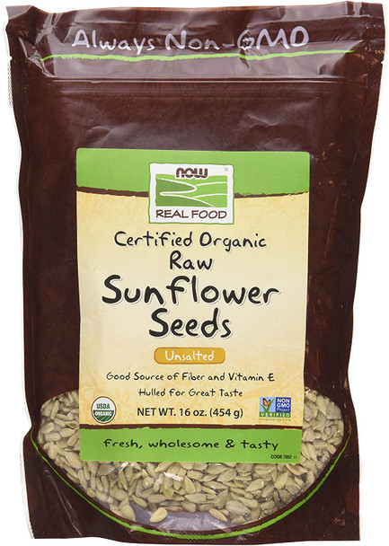 NOW Foods Organic Raw Sunflower Seeds NOW Foods Organic Raw Sunflower Seeds