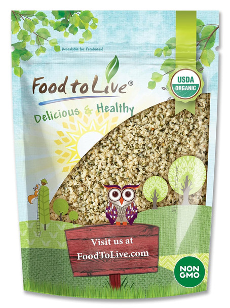Organic Hemp Seeds– Non-GMO Raw Hearts, Hulled, Shelled, Kosher, Vegan, Keto-Friendly. Good Source of Protein & Fiber. Great for Smoothies, Oatmeal, and Salads. Bulk Organic Hemp Seeds– Non-GMO Raw Hearts, Hulled, Shelled, Kosher, Vegan, Keto-Friendly. Good Source of Protein & Fiber. Great for Smoothies, Oatmeal, and Salads. Bulk
