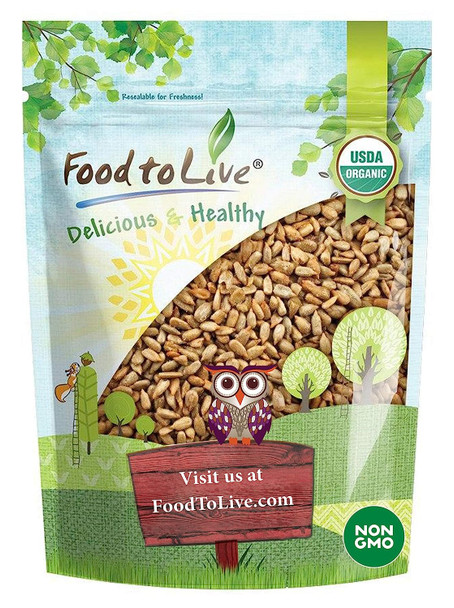 Organic Roasted and Salted Sunflower Seeds, - Non-GMO Kernels, Vegan, Kosher, Bulk, Hulled, High in Protein and Dietary Fiber. Great for Snacking, Cooking, and Salads Organic Roasted and Salted Sunflower Seeds, - Non-GMO Kernels, Vegan, Kosher, Bulk, Hulled, High in Protein and Dietary Fiber. Great for Snacking, Cooking, and Salads