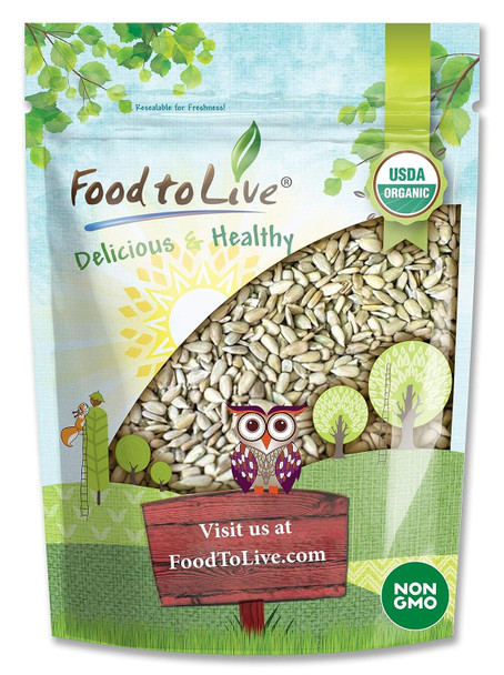 Organic Sprouted Sunflower Seeds — Non-GMO, Kosher, No Shell, Unsalted, Raw Kernels, Vegan Superfood, Sirtfood, Bulk Organic Sprouted Sunflower Seeds — Non-GMO, Kosher, No Shell, Unsalted, Raw Kernels, Vegan Superfood, Sirtfood, Bulk