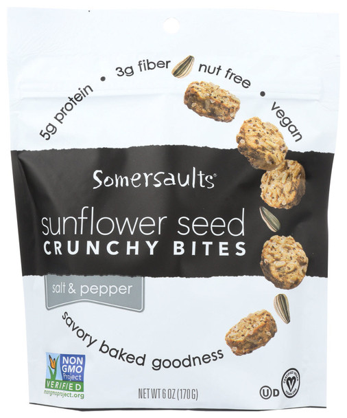 Somersaults Sunflower Seed, Salt & Pepper, Crunchy Bites Somersaults Sunflower Seed, Salt & Pepper, Crunchy Bites
