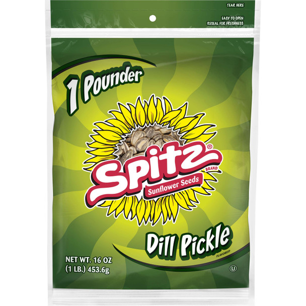 Spitz Dill Pickle Flavored Sunflower Seeds Bag Spitz Dill Pickle Flavored Sunflower Seeds Bag