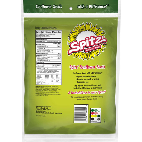 Spitz Dill Pickle Flavored Sunflower Seeds Bag Spitz Dill Pickle Flavored Sunflower Seeds Bag