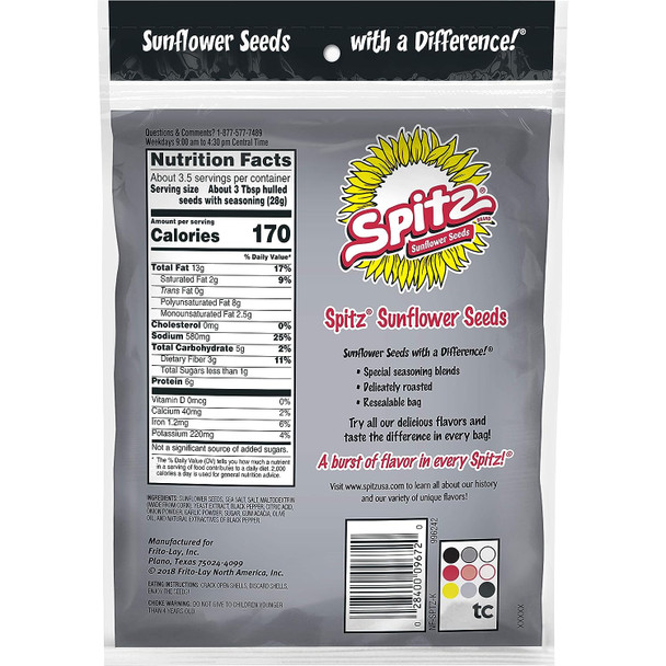 Spitz Sunflower Seeds, Cracked Pepper, (Pack of 9) Spitz Sunflower Seeds, Cracked Pepper, (Pack of 9)