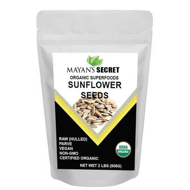 USDA Certified Organic Sunflower Seeds — Raw Kernels Hulled Superfoods USDA Certified Organic Sunflower Seeds — Raw Kernels Hulled Superfoods