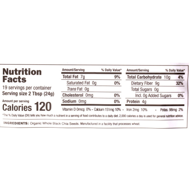 Wheat Montana Organic Black Chia Seed Wheat Montana Organic Black Chia Seed