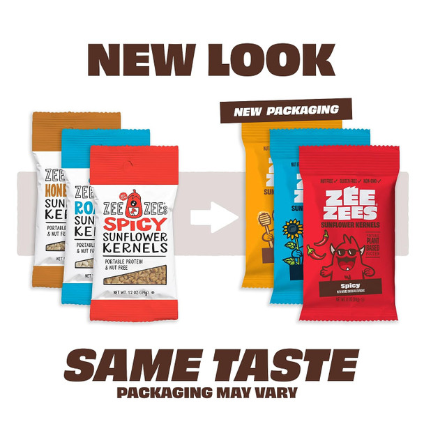 Zee Zees Roasted Salted Sunflower Kernels, Nut Free, Plant Protein, 48 pack Zee Zees Roasted Salted Sunflower Kernels, Nut Free, Plant Protein, 48 pack