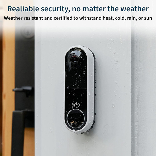 Arlo Essential Video Doorbell - HD Video, 180° View, Night Vision, 2 Way Audio, Direct to Wi-Fi No Hub Needed, Wire Free or Wired, White - AVD2001 Arlo Essential Video Doorbell - HD Video, 180° View, Night Vision, 2 Way Audio, Direct to Wi-Fi No Hub Needed, Wire Free or Wired, White - AVD2001