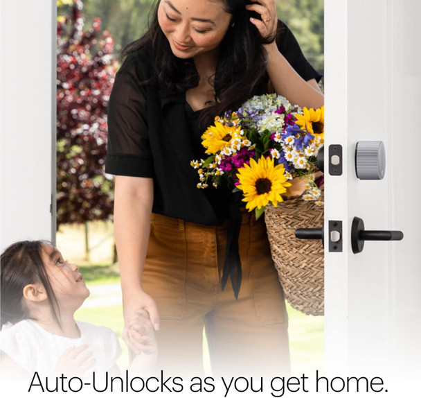 August Home Wi-Fi Smart Lock + Smart Keypad, Silver - Add key-free access to your home - Great for guests and vacation rentals, Biometric verification (optional), Retrofit smart lock, No hub required August Home Wi-Fi Smart Lock + Smart Keypad, Silver - Add key-free access to your home - Great for guests and vacation rentals, Biometric verification (optional), Retrofit smart lock, No hub required
