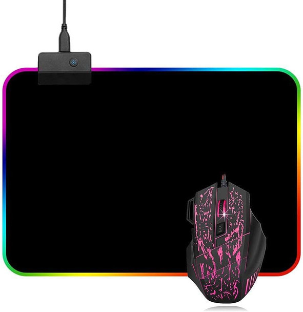 Gaming Mouse Pad RGB LED Light Color Switching for Computer Laptop Colorfull Gaming Mouse Pad RGB LED Light Color Switching for Computer Laptop Colorfull