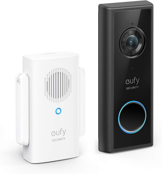 eufy Security Battery Video Doorbell C210 Kit, 1080p, No Subscription, Wi-Fi, 120-Day Battery Life, AI Detection, 2-Way Audio, Remote Monitoring