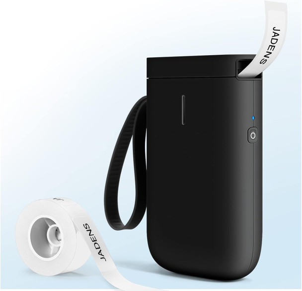 JADENS Label Maker Machine, D11 Portable Bluetooth Printer for Labeling, Home, Office, Organization, Mini Label Maker Machine with Tape, Multiple Templates Available for Phone, Handheld Labeler, Black JADENS Label Maker Machine, D11 Portable Bluetooth Printer for Labeling, Home, Office, Organization, Mini Label Maker Machine with Tape, Multiple Templates Available for Phone, Handheld Labeler, Black