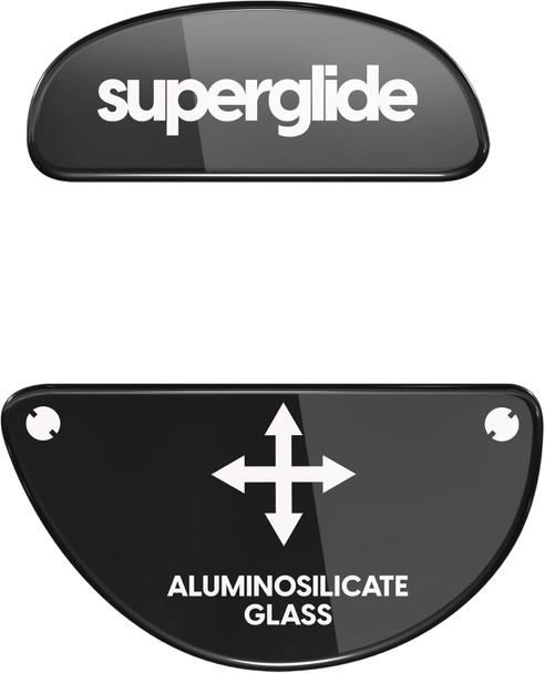 Pulsar Gaming Gears Superglide - Fastest and Smoothest Mouse Feet/Skates Made with Ultra Strong Flawless Glass Super Fast Smooth and Durable Sole for Zowie EC Series [Black]