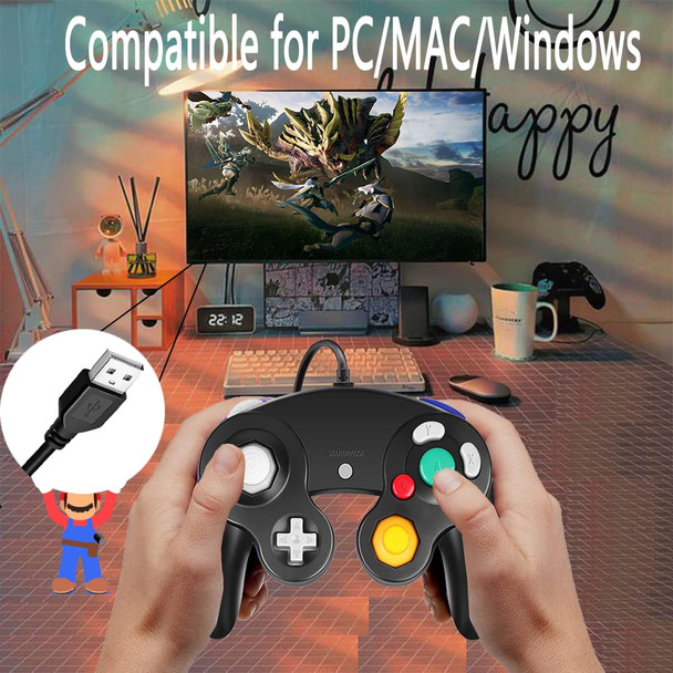 Classic NGC Wired USB Controller for Windows PC MAC (Black)