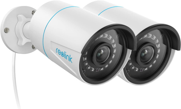 REOLINK Outdoor Security Cameras, Home Security Camera System for 5MP POE IP Surveillance, Smart Human/Vehicle Detection, Work with Smart Home, Up to 256GB microSD Card, RLC-510A(Pack of 2) REOLINK Outdoor Security Cameras, Home Security Camera System for 5MP POE IP Surveillance, Smart Human/Vehicle Detection, Work with Smart Home, Up to 256GB microSD Card, RLC-510A(Pack of 2)
