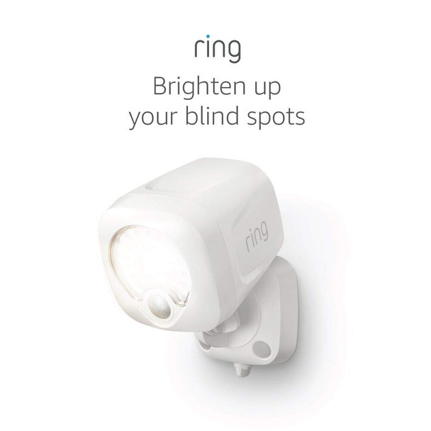 Ring Smart Lighting – Spotlight, Battery-Powered, Outdoor Motion-Sensor Security Light, White (Bridge required) Ring Smart Lighting – Spotlight, Battery-Powered, Outdoor Motion-Sensor Security Light, White (Bridge required)