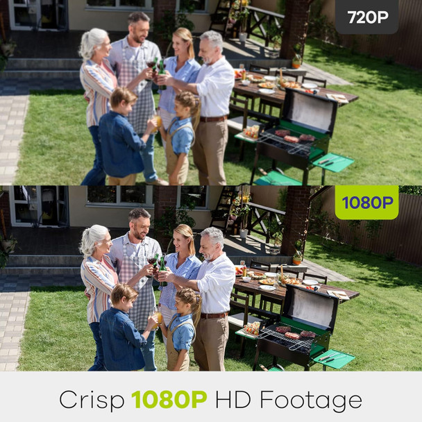 SANNCE Full Color Night Vision Security Camera, 4pcs 1080P TVI Wired CCTV Surveillance Camera for Home, Indoor Outdoor Use, Built-in 3500K Smart Warm Spotlight LED, 4 Cameras with Adapter & Cables SANNCE Full Color Night Vision Security Camera, 4pcs 1080P TVI Wired CCTV Surveillance Camera for Home, Indoor Outdoor Use, Built-in 3500K Smart Warm Spotlight LED, 4 Cameras with Adapter & Cables