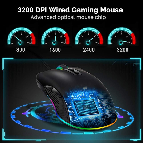 FIRSTMEMORY USB C Mouse Type C Ergonomic Wired Mouse RGB Gaming Mouse Optical Mice with Adjustable DPI 800/1600/2400/3200 Compatible with Notebook, PC, Laptop, MacBook and All Type-C Device (Black) FIRSTMEMORY USB C Mouse Type C Ergonomic Wired Mouse RGB Gaming Mouse Optical Mice with Adjustable DPI 800/1600/2400/3200 Compatible with Notebook, PC, Laptop, MacBook and All Type-C Device (Black)