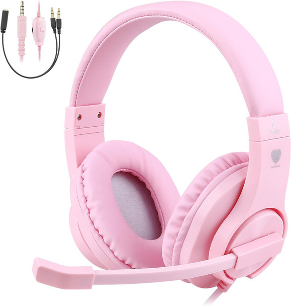 BlueFire Kids Headphones for Online School, Children, Teens, Boys, Girls, 3.5mm Stereo Over-Ear Gaming Headphone with Microphone and Volume Control Compatible with PS4, PS5, Xbox One(Pink) BlueFire Kids Headphones for Online School, Children, Teens, Boys, Girls, 3.5mm Stereo Over-Ear Gaming Headphone with Microphone and Volume Control Compatible with PS4, PS5, Xbox One(Pink)