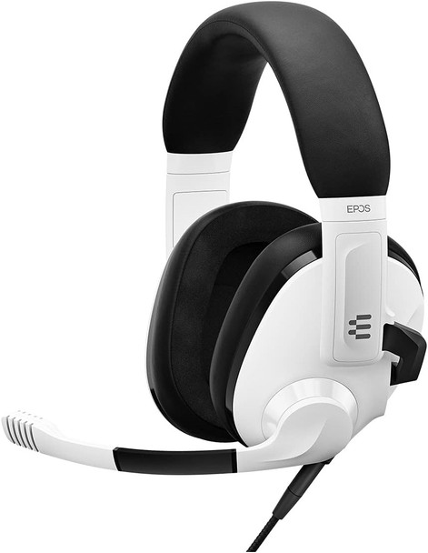 EPOS H3 Closed Acoustic Gaming Headset with Noise-Cancelling Microphone - Plug & Play Audio - Around The Ear - Adjustable, Ergonomic - for PC, Mac, PS4, PS5, Switch, Xbox - White