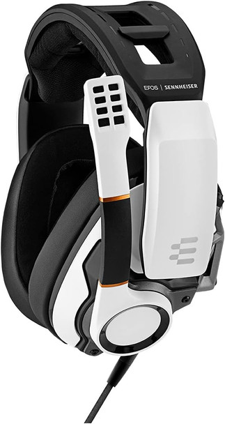 EPOS I Sennheiser GSP 601 Gaming Headset, Noise-Cancelling Mic, Flip-to-Mute, Ergonomic Headband, Foam Ear Pads, Compatible with PC, Mac, PS4, PS5, Xbox Series X, Xbox One, & Nintendo Switch (White)