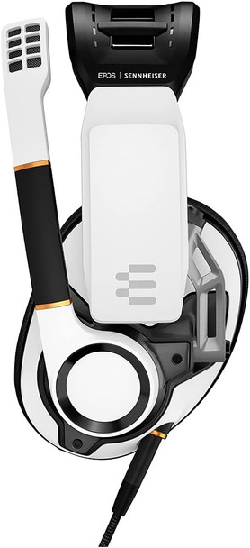 EPOS I Sennheiser GSP 601 Gaming Headset, Noise-Cancelling Mic, Flip-to-Mute, Ergonomic Headband, Foam Ear Pads, Compatible with PC, Mac, PS4, PS5, Xbox Series X, Xbox One, & Nintendo Switch (White)