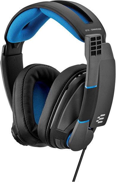 EPOS GSP300 ゲーミングヘッドセット 有線 密閉型 ブラック/ブルー マイク付き