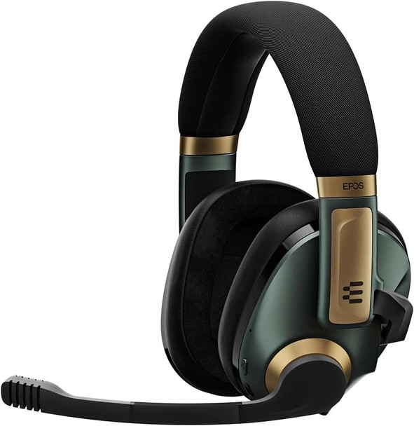 EPOS Gaming H3Pro Hybrid Gaming Headset - PC Headphones with Microphone - Noise-Cancellation, Adjustable, Smart Button Audio Mixing, Bluetooth, Gaming Suite, Surround Sound - (Racing Green)