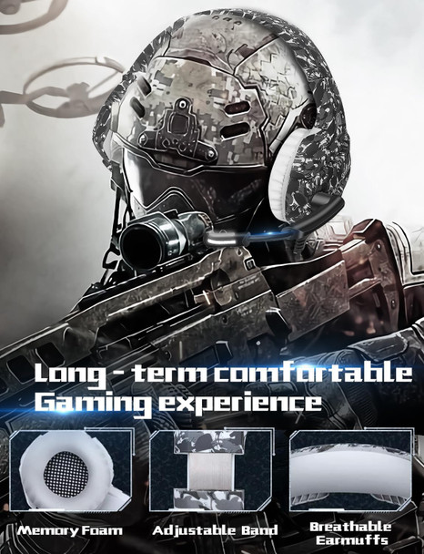 FEIYING Gaming Headset with Microphone, Gaming Headphones Stereo 7.1 Surround Sound PS4 Headset 50mm Drivers, 3.5mm Audio Jack Over Ear Headphones Wired for PC Switch Playstation Xbox PS5 Laptop