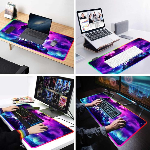 RGB Large Gaming Mouse Pad Galactus Skin,12 Lighting Modes & Non-Slip Rubber Base Mousepad-Long Glowing Laptop Desk Pad,Computer Keyboard and Mice Combo Pads Mouse Mat-31.5X15.7 RGB Large Gaming Mouse Pad Galactus Skin,12 Lighting Modes & Non-Slip Rubber Base Mousepad-Long Glowing Laptop Desk Pad,Computer Keyboard and Mice Combo Pads Mouse Mat-31.5X15.7
