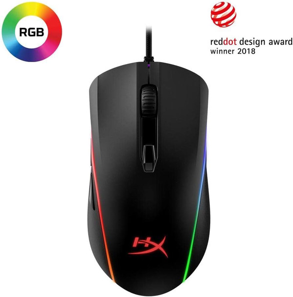 HyperX Pulsefire Surge - RGB Wired Optical Gaming Mouse, Pixart 3389 Sensor up to 16000 DPI, Ergonomic, 6 Programmable Buttons, Compatible with Windows 10/8.1/8/7 - Black HyperX Pulsefire Surge - RGB Wired Optical Gaming Mouse, Pixart 3389 Sensor up to 16000 DPI, Ergonomic, 6 Programmable Buttons, Compatible with Windows 10/8.1/8/7 - Black