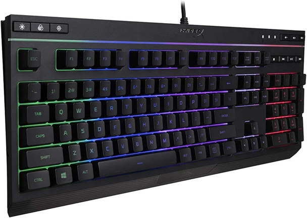 HyperX Alloy Core RGB – Membrane Gaming Keyboard, Comfortable Quiet Silent Keys with RGB LED Lighting Effects, Spill Resistant, Dedicated Media Keys, Compatible with Windows 10/8.1/8/7 – Black HyperX Alloy Core RGB – Membrane Gaming Keyboard, Comfortable Quiet Silent Keys with RGB LED Lighting Effects, Spill Resistant, Dedicated Media Keys, Compatible with Windows 10/8.1/8/7 – Black
