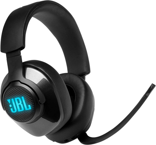JBL Quantum 400 - Wired Over-Ear Gaming Headphones with USB and Game-Chat Balance Dial - Black, Large