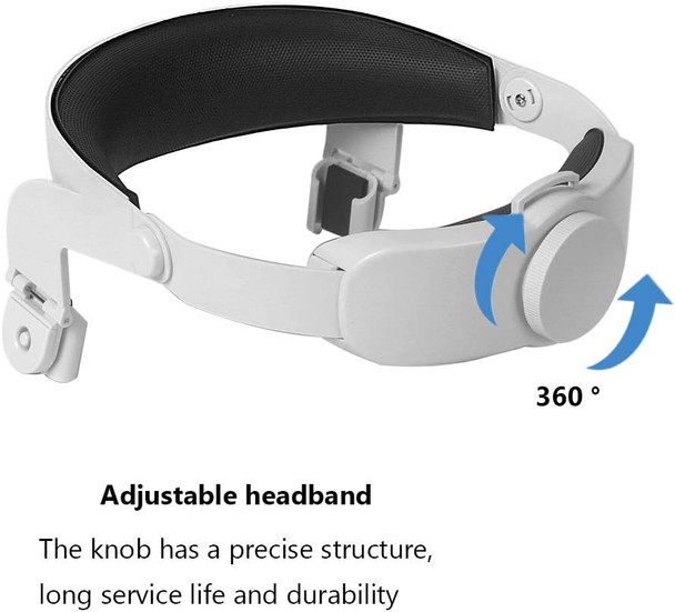 Adjustable Halo Strap for Oculus Quest 2 VR Headset, Head Cushion Compatible for Oculus Quest VR Gaming Headset,Suit for Virtual Reality Accessories