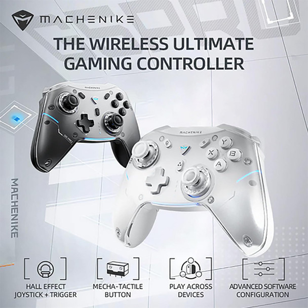 Machenike G5 Pro Tri-mode Switch Controller, USB/Bluetooth 5.0/2.4G, with Programmable Button, Joystick, Hall Trigger, Kailh Micro Switches, Switch Remote Gamepad for PC, NS, iOS, Android, TV box (Black)