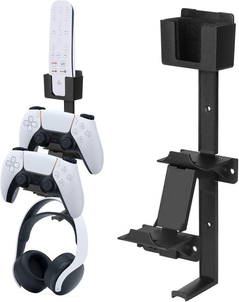 Linkstyle Wall Mounted Headphone and Controller Holder, Compatible with Xbox One, PS4, PS3, Switch, PC Gamepads, Holds up to 3.3lbs