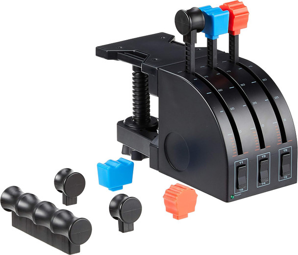 Logitech Pro Flight Throttle Quadrant & Extreme 3D Pro Joystick for Windows - Black/Silver