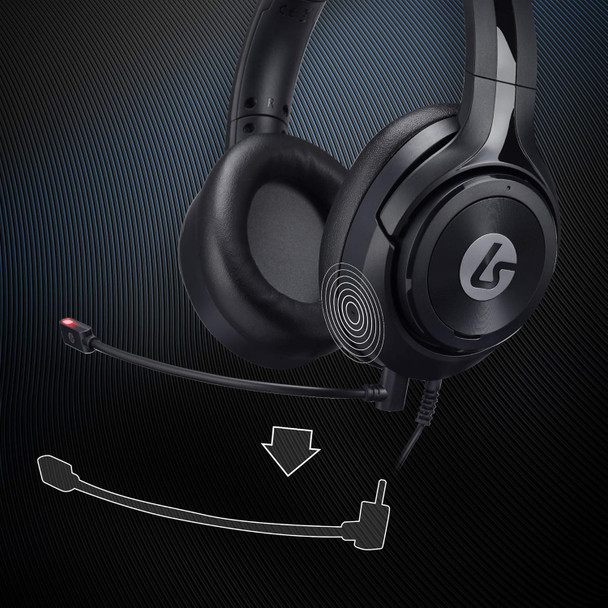 LS10N Wired Stereo Gaming Headset with Mic, PlayStation, PS5, PS4, PS3, Xbox One S, Xbox 360, PC, Mac, VR, Android, and iOS - Black