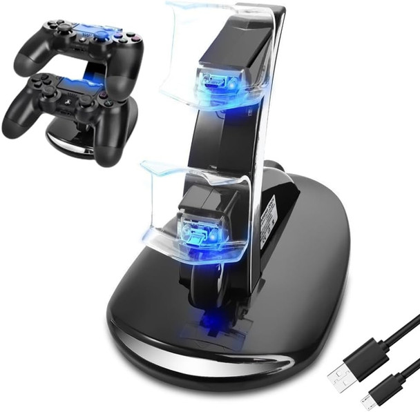 PS4 Controller Charger, 4 Controller USB Charging Station Dock, Playstation 4 Charging Station for Sony Playstation4 / PS4 / PS4 Slim / PS4 Pro Controller