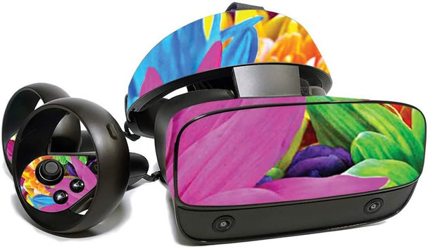 MightySkins Skin for Oculus Rift S - Colorful Flowers Protective, Durable, and Unique Vinyl Decal wrap Cover Easy to Apply, Remove, and Change Styles Made in The USA