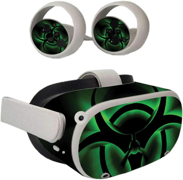 MightySkins Skin Compatible with Oculus Quest 2 - Bio Glare Protective, Durable, and Unique Vinyl Decal wrap Cover Easy to Apply, Remove, and Change Styles Made in The USA, OCQU2-Bio Glare