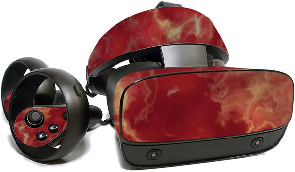 MightySkins Skin for Oculus Rift S - Crimson Marble Protective, Durable, and Unique Vinyl Decal wrap Cover Easy to Apply, Remove, and Change Styles Made in The USA