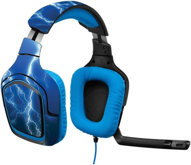 MightySkins Skin Compatible with Logitech G430 Gaming Headset - Lightning Storm Protective, Durable, and Unique Vinyl Decal wrap Cover Easy to Apply, Remove, and Change Styles Made in The USA