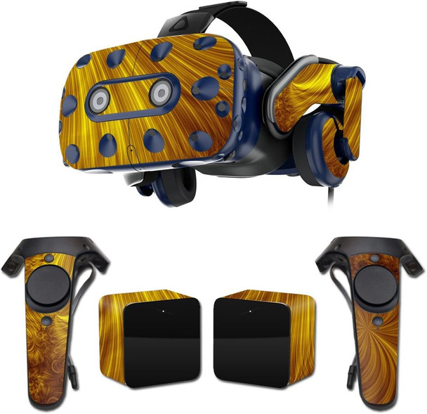 MightySkins Skin Compatible with HTC Vive Pro VR Headset - Golden Locks Protective, Durable, and Unique Vinyl Decal wrap Cover Easy to Apply, Remove, and Change Styles Made in The USA