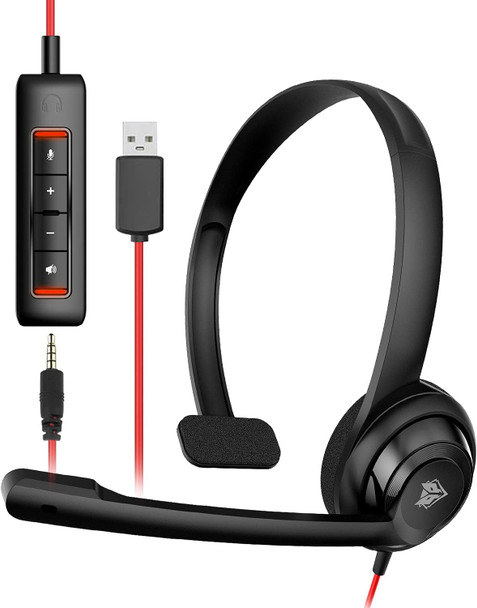 NUBWO HW02 USB Headset with Microphone,Work Headset with Mic&in-line Control, Super Light, Ultra Comfort Computer Headset for Laptop pc, On-Ear Wired Office Call Center Headset for Boom Skype Webinars NUBWO HW02 USB Headset with Microphone,Work Headset with Mic&in-line Control, Super Light, Ultra Comfort Computer Headset for Laptop pc, On-Ear Wired Office Call Center Headset for Boom Skype Webinars