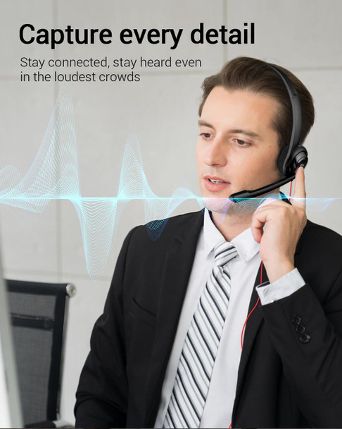 NUBWO HW02 USB Computer Headset with Clear Chat Microphone, Lightweight On-Ear Wired Headset for MS Teams, Skype, Webinars, Call Center and More (Black) NUBWO HW02 USB Computer Headset with Clear Chat Microphone, Lightweight On-Ear Wired Headset for MS Teams, Skype, Webinars, Call Center and More (Black)