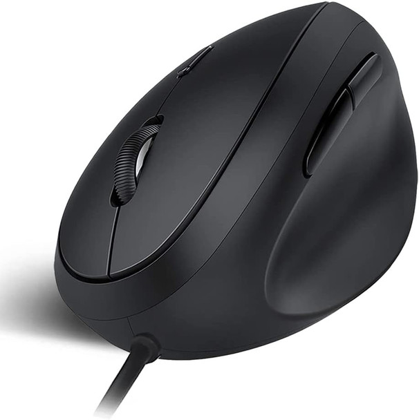 Wired Ergonomic Mouse, Optical Vertical Mouse with 3 Adjustable DPI 800/1200/1600, 6 Buttons USB Computer Mouse